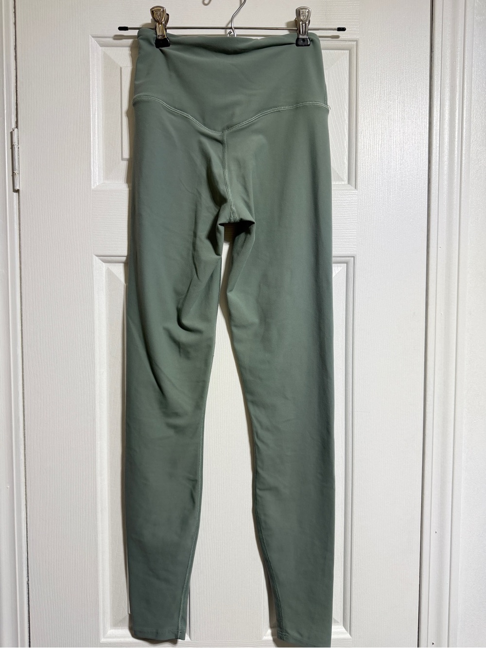 Spanx smooth seamless leggings, jacket and bra set Fennel green size small - Picture 15 of 16
